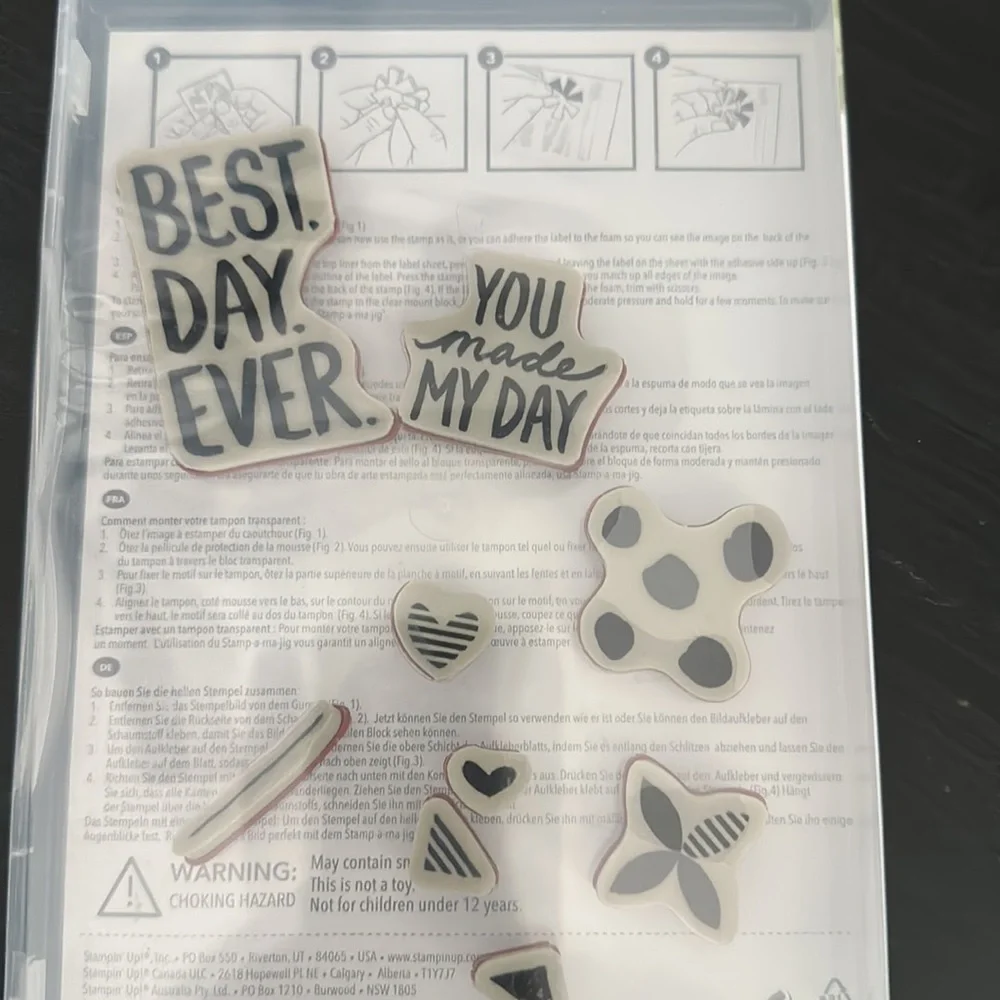 🎭 3/$25 - Best Day Ever stamp set of 9